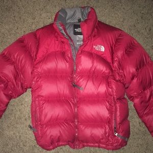 North Face Red puffy coat - vintage